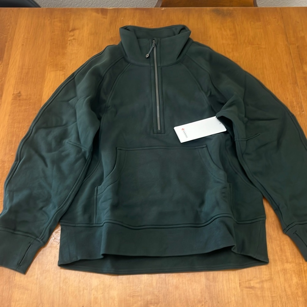 Scuba Oversized Funnel Neck Half-Zip